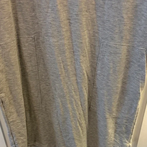 Lou & Grey Casual/Lounge Gray T-Shirt Dress - Picture 2 of 7